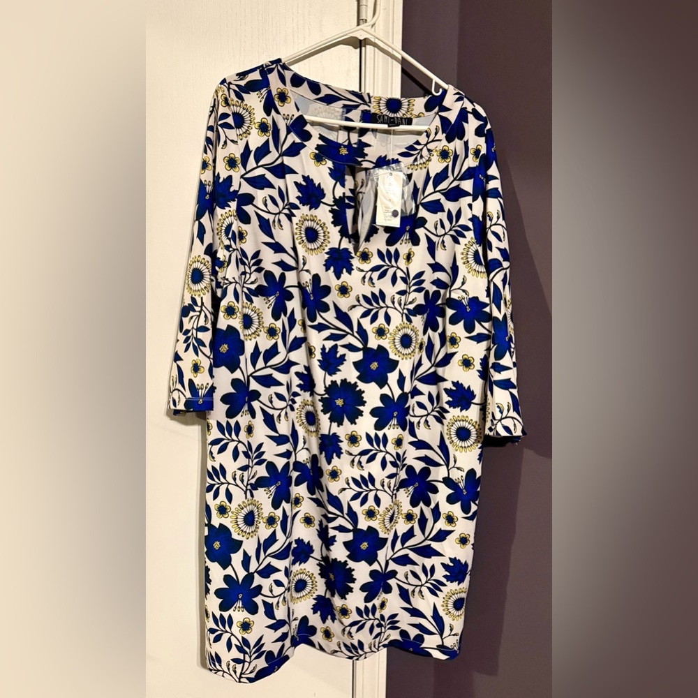 Sami AND Dani Blue and White Floral Dress